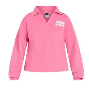 New Bravo Graphic Pink Sweatshirt Pullover, size L,
Sorry I'm Late I Was In Glam